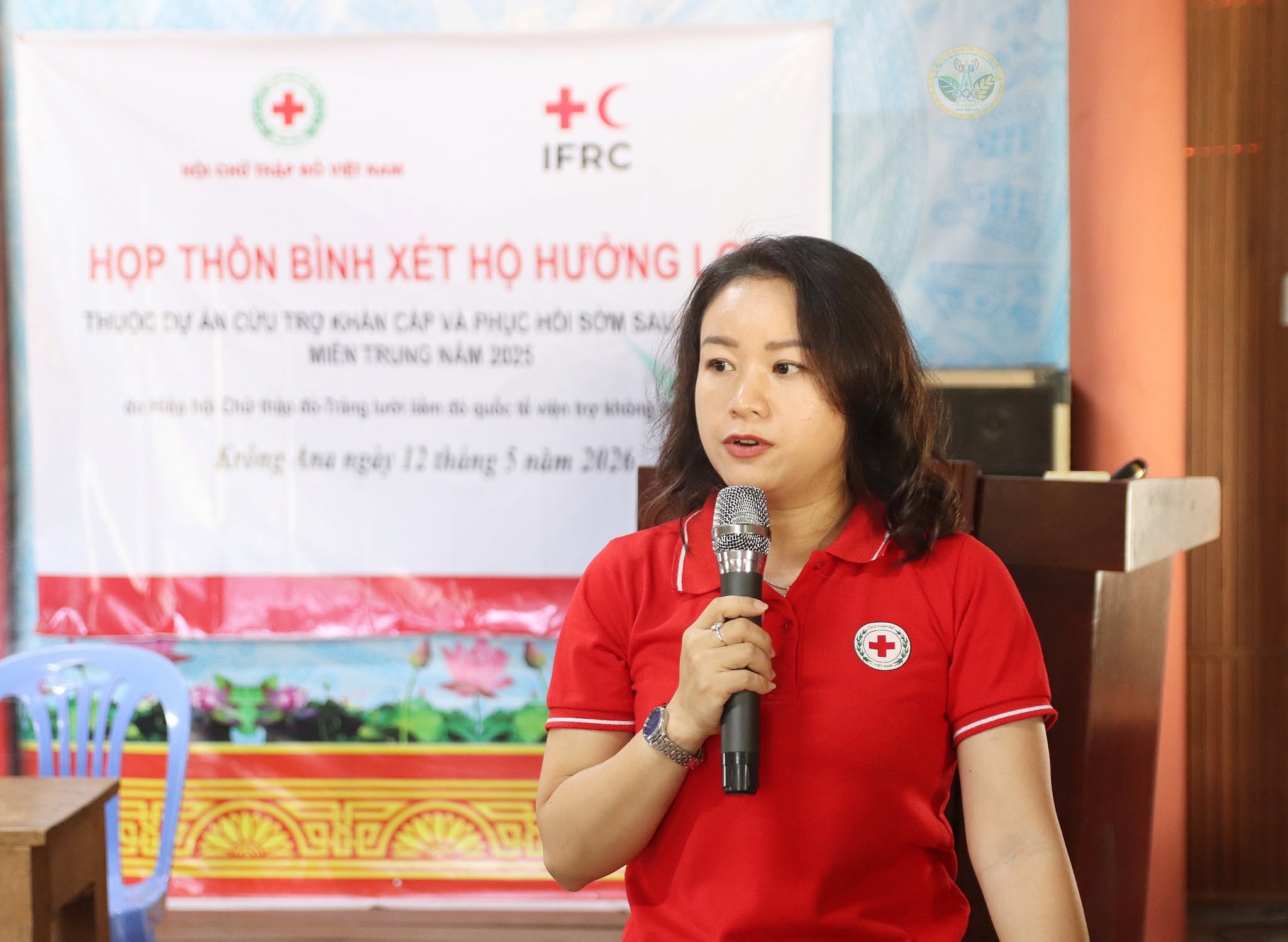 Ủy Ban MTTQ Việt Nam xã Krông Ana tổ chức cuộc họp các thôn, buôn bình xét hộ hưởng lợi thuộc dự án